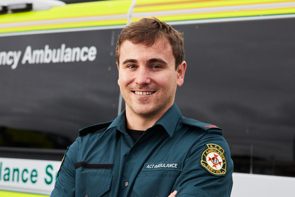 Portrait photo of an ambulance staff