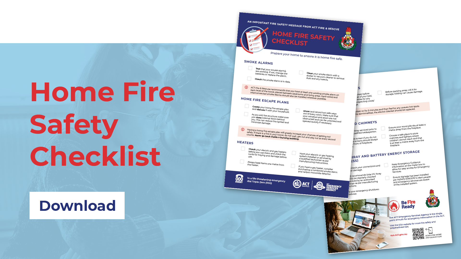 Home Fire Safety Checklist