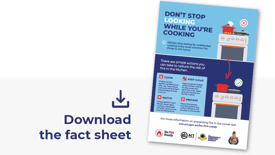 Home Fire Safety Cooking Factsheet